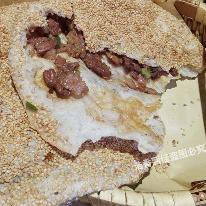 淄博烧饼淄川大肉烧饼吊炉芝麻现烤现发老式手工锅盔猪肉网红烧饼