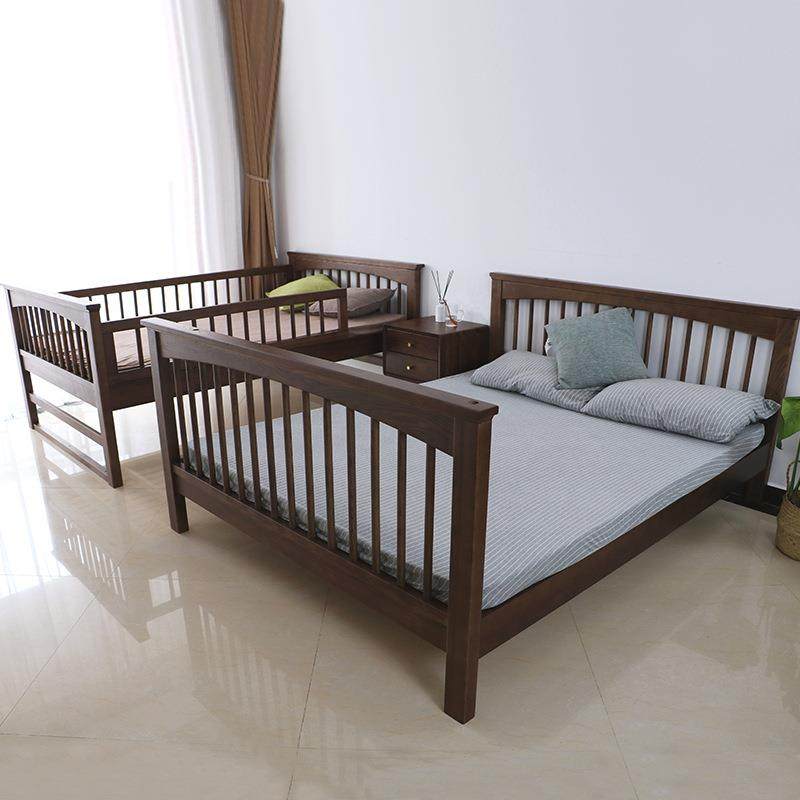 两层HT-10000双上下铺子成年双人低亲子儿童大人新品白蜡高木全实