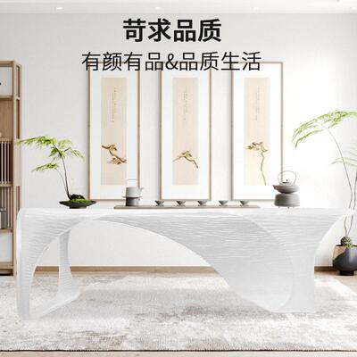 5意简式透简茶几艺术家设计款明树脂艺术桌约轻奢桌台方形极茶几