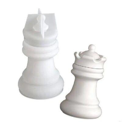 50LC Chess Themed Tealight Holder Silicone Molds Silicone