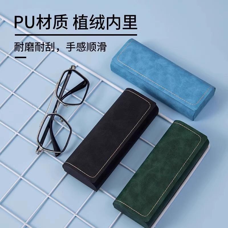 眼镜盒复古便携女款高级感学生男2025新款抗压防摔近视眼镜收纳盒