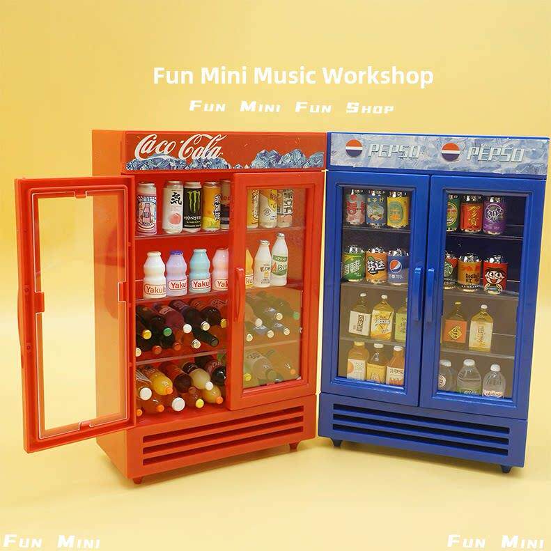 迷你超市全套冰箱冰柜微缩便利店零食玩货架仿真小物品过家家玩具