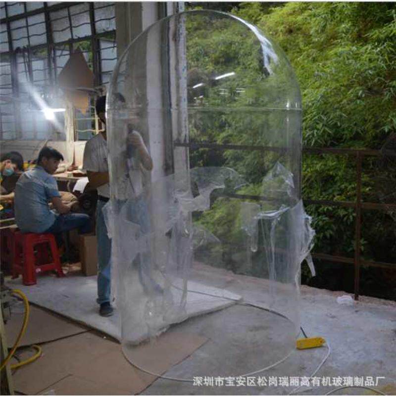 水晶透明亚克力平顶球罩 装饰圆型防尘罩  陈列装饰球 加厚半球