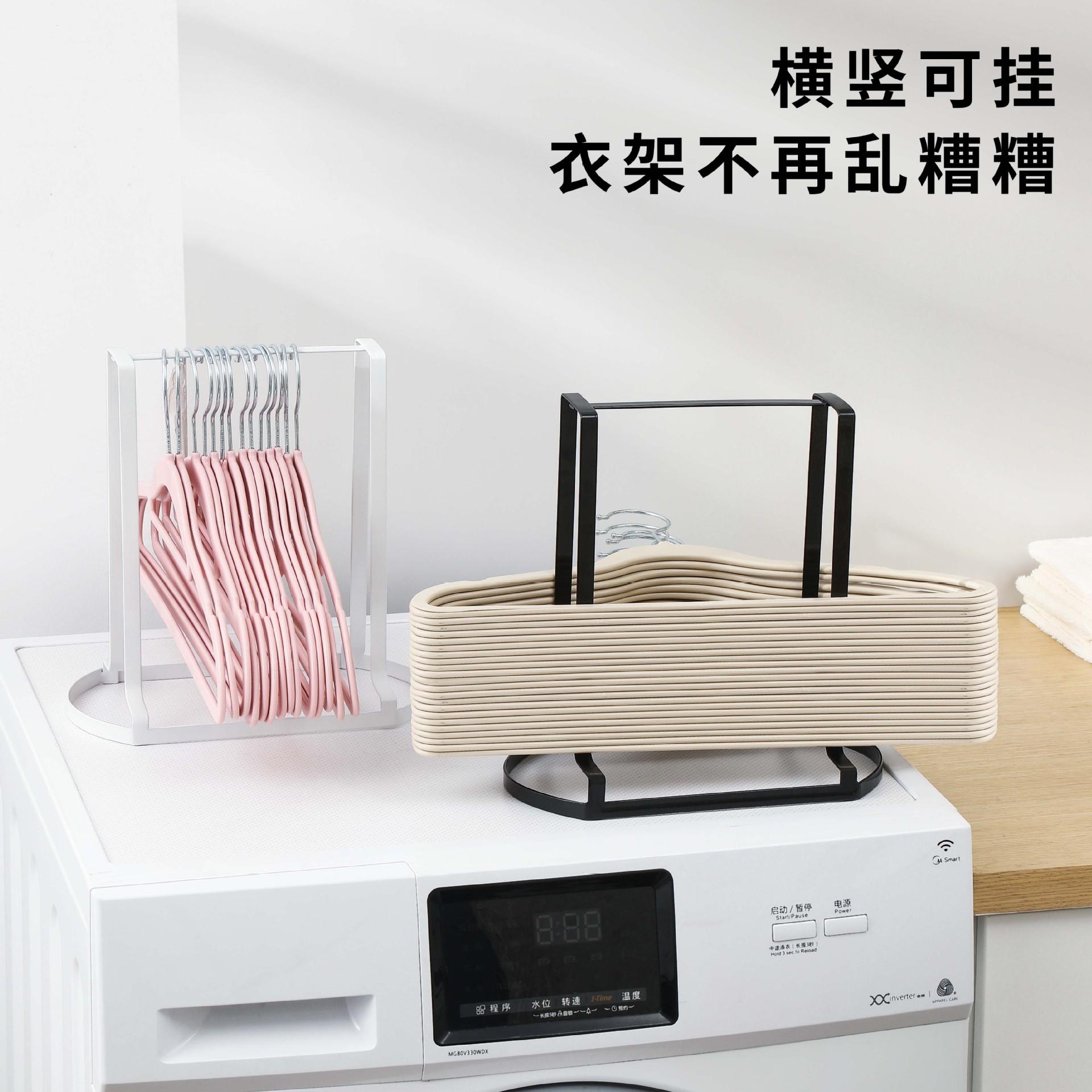 衣架收纳壁挂打孔书桌收纳置物架