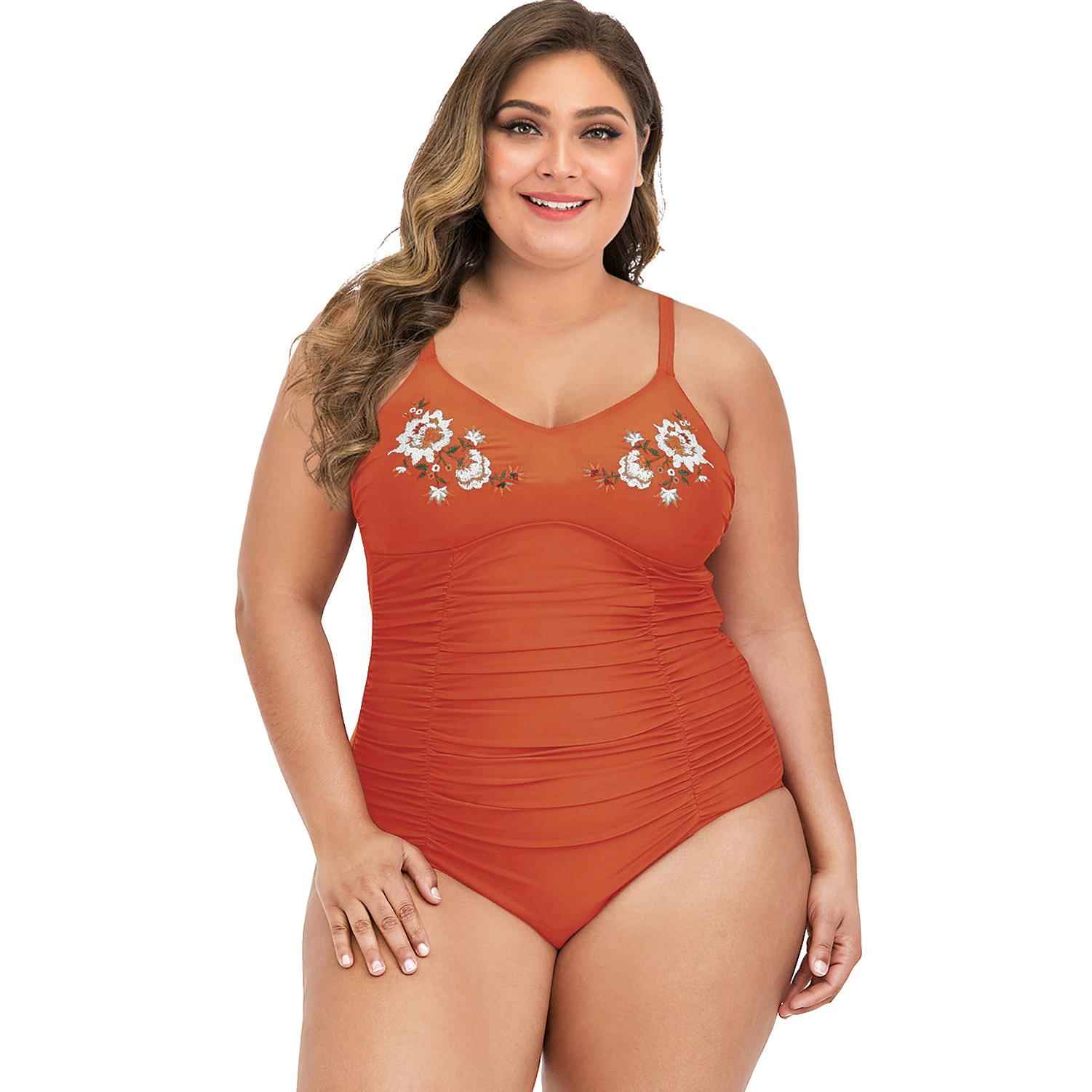 drawstring waist two-piece solid cropped high swimsuit