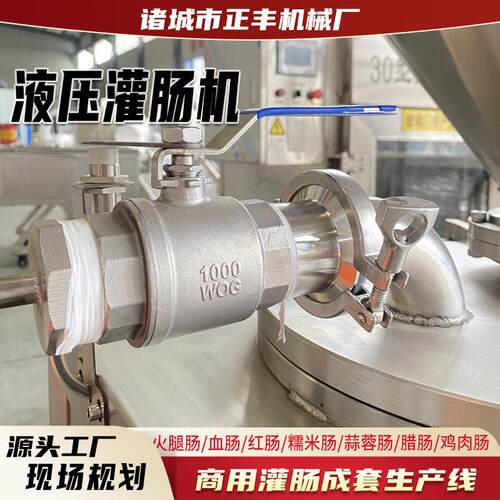 全自动液压灌JHY肠大机 商用火腿肠型腊肠灌装设备 哈尔滨肠生产