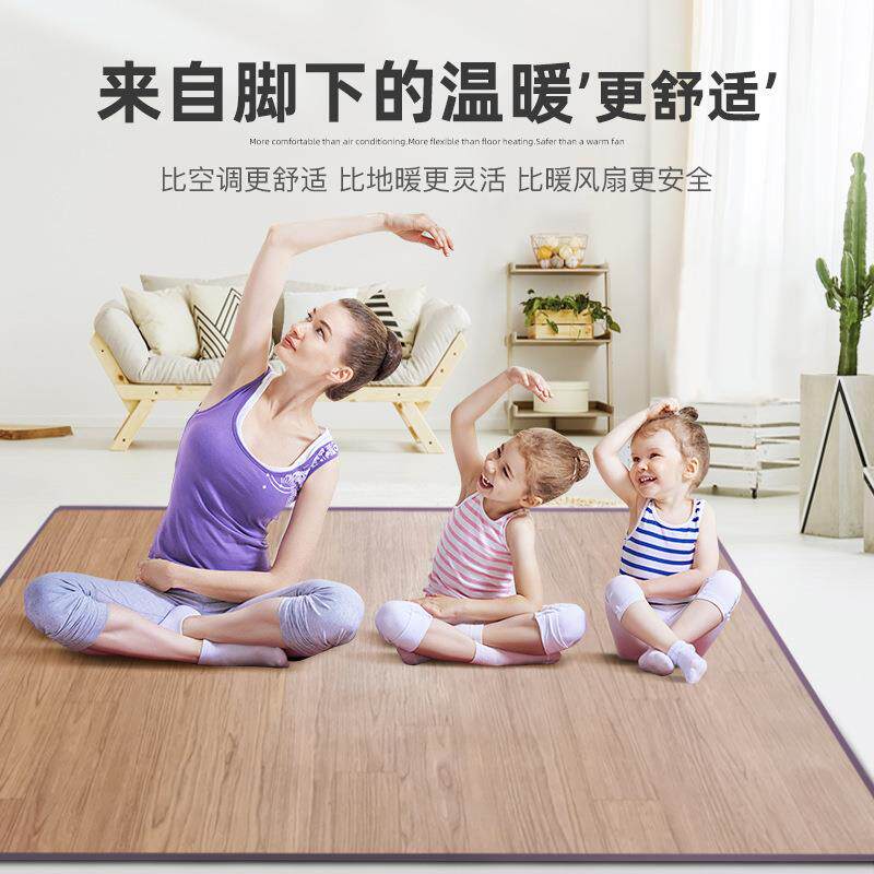 发热地暖垫家用智能移动电热加热地垫客厅卧室地热取暖地毯