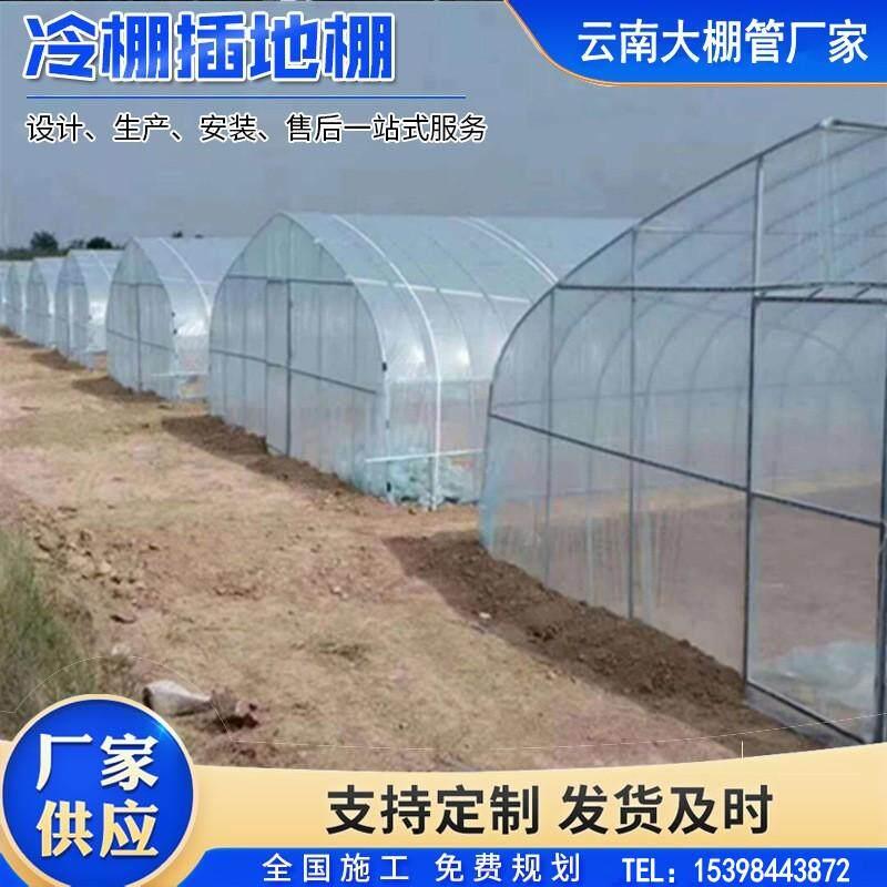 蔬菜大棚养殖插地冷棚西瓜草莓大棚骨架钢管养猪牛棚花卉水产大棚