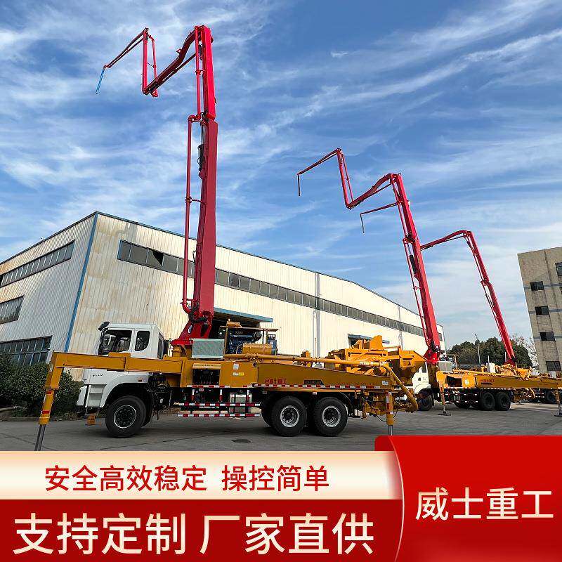 湖南长沙混凝土搅拌44米泵机输送车天泵搅拌站源头工厂