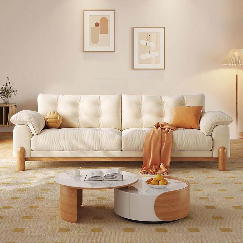 日式实木云朵沙发现代简约奶油风小户型客厅布艺原木风家具,住宅家具,布艺沙发,淘宝优惠券,粉丝福利购,淘宝优惠卷