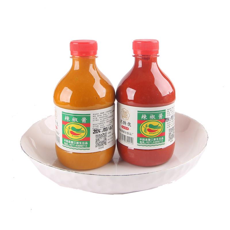 温州辣椒酱平阳鳌江新生辣酱农家自制下饭酱拌面酱diy辣椒酱调味