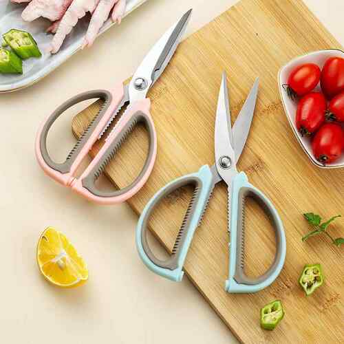 双色柄家用办公锋利强力剪厨房多用剪刀不锈钢手工剪裁缝剪裁纸剪