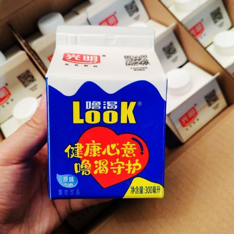 光明噜渴look酸30BNO0ml6盒*益生火菌常温发酵乳锅奶搭配整件酸牛