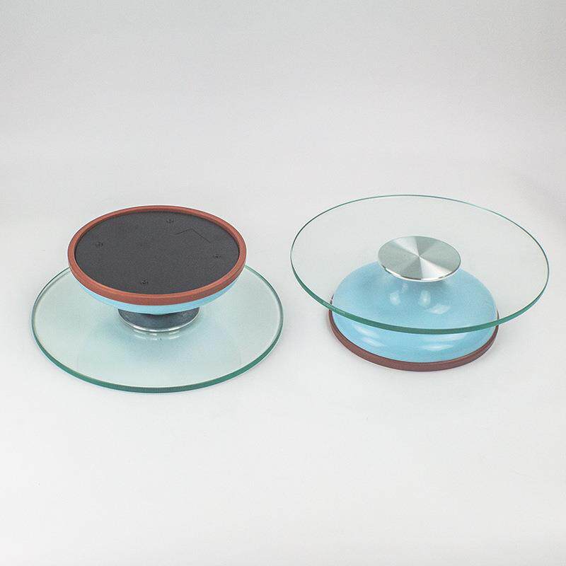 玻璃裱花转台旋转蛋糕烘焙模具工具裱花台12寸蛋糕转盘现货