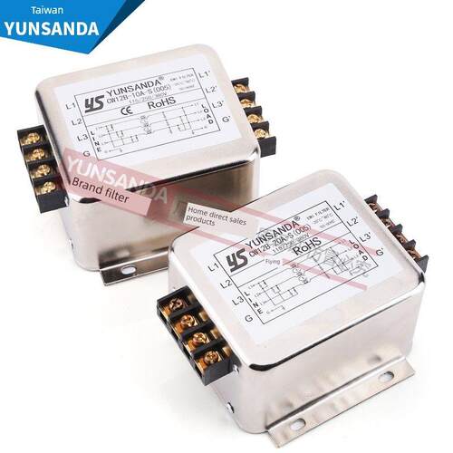 云三达精品电源滤波器380V三相三线制Cw12B-3A-40A-S（005）端子