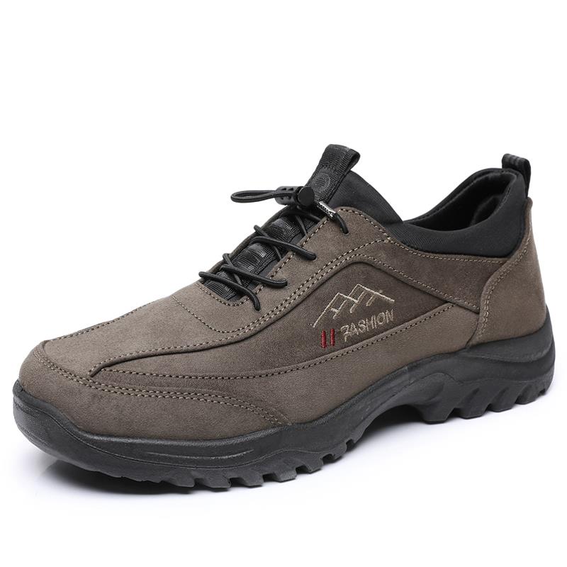 高档冬加厚保暖兔毛季爸爸棉鞋滑老北京布鞋男士棉鞋防软底中老年