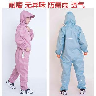 成人连体雨衣女全身防水连帽雨披男电动车摩托骑行加厚防暴雨