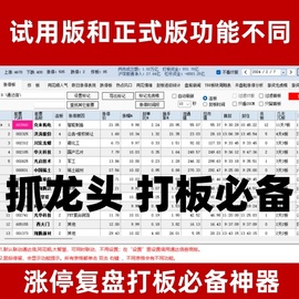 风口复盘涨停股票超短线龙头股战法热点板块题材概念竞价打板神器