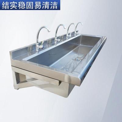 不锈钢挂墙式洗手池学校幼儿园水槽商用食堂洗菜盆洗碗池水池单水