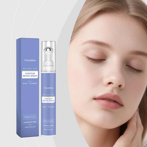 VIARELINE Retinol Eye Serum gently nourishes the delicate sk
