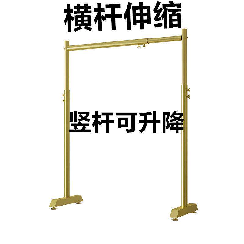 加厚飘窗晾衣架伸缩杆小型室内衣柜调节挂衣杆落地家用阳台晒衣架