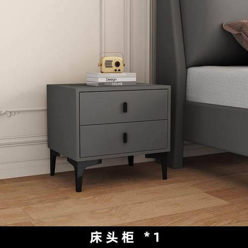 实木床科技布济意主次卧1.8m经型单.双人床软包出租房式1KML5m加