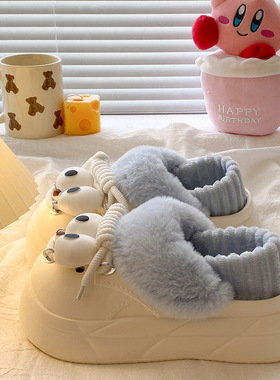 2025冬季轻便适休闲棉拖鞋防水耐脏拆卸百搭时尚保暖棉拖
