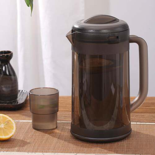 HAISUTO塑料凉冷水壶耐高温家用防烫耐摔茶壶日料餐厅双层1700ml
