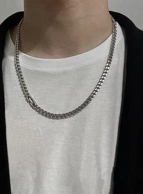 钢制中性质感男女情侣链条项链街