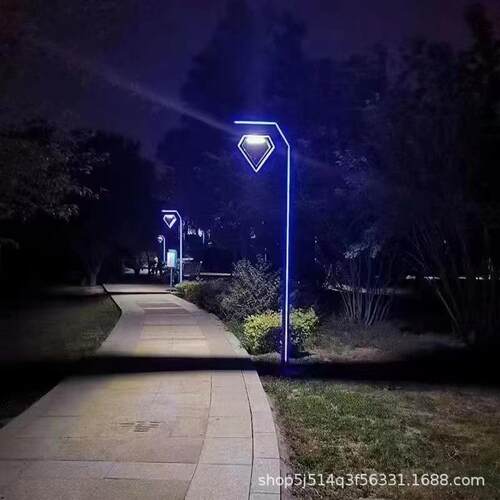 太阳能景观灯3米led路灯小区7字公园简约现代中式铝型材庭院灯