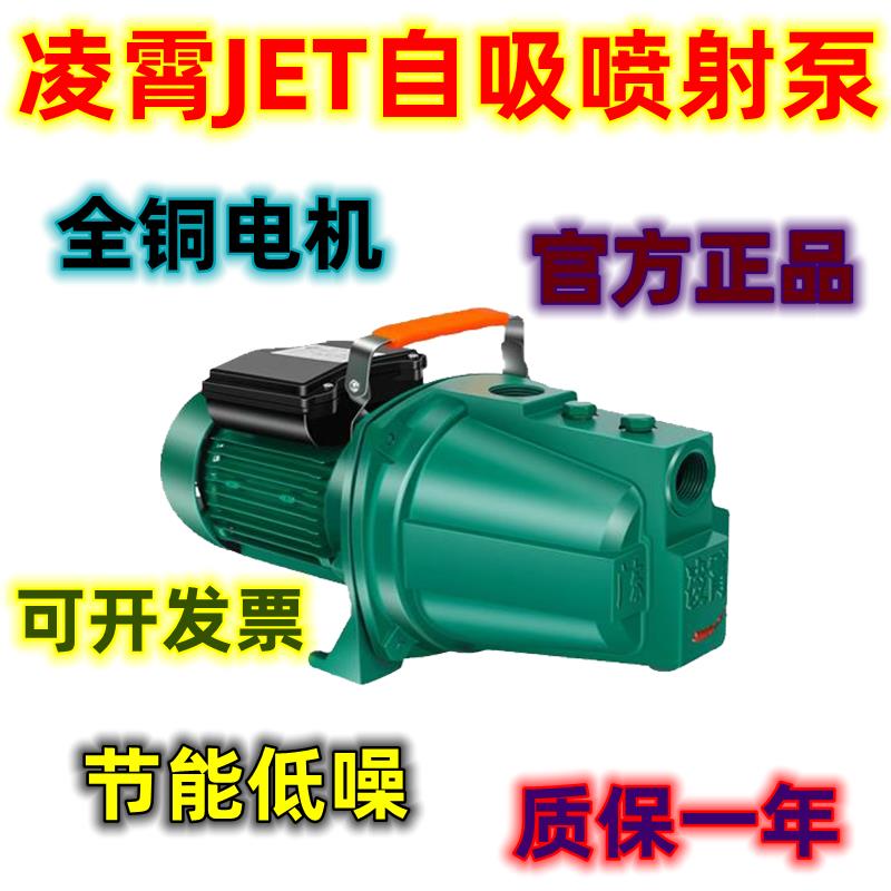 广东凌霄水泵JET100自吸喷射泵220V家用水塔井水抽水机低噪大流量
