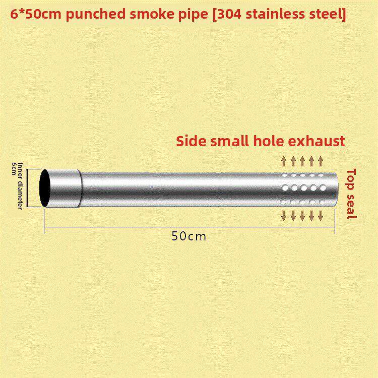 [304不锈钢]60mm直径冲孔排气管燃气热水器壁管室外防风管