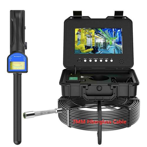 管道检测定位20m~100m高清1080p10.1寸高清工业内窥镜F5800ADTX8R