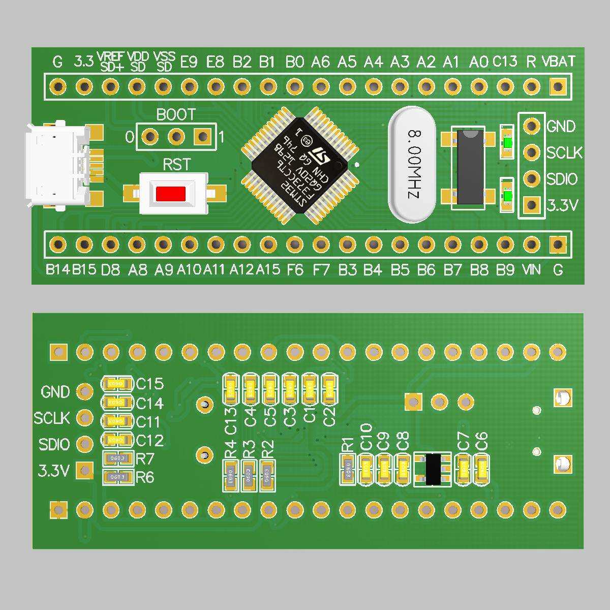 新品促销STM32F373核心板开发板STM32F373CCT6单片机系统CortexM4