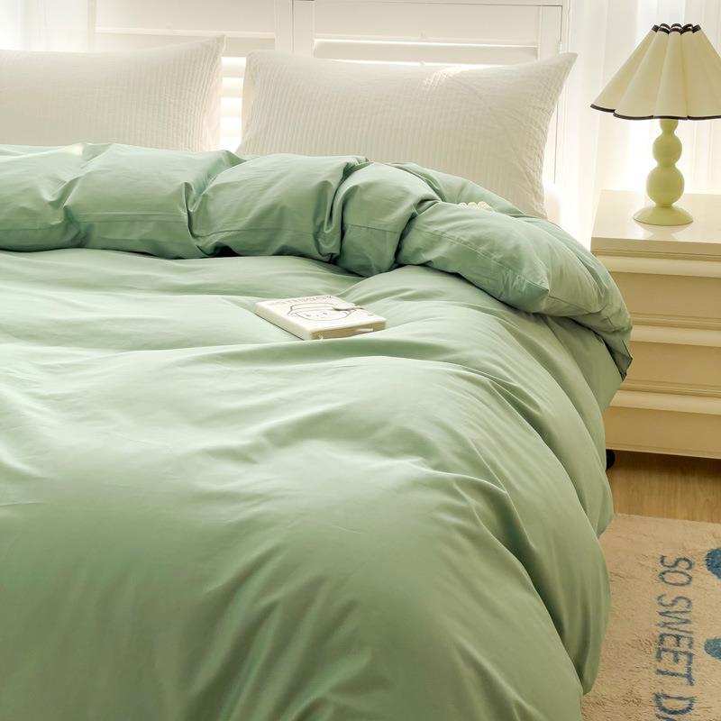 禧缘家纺纯棉被套单件100全棉单人5纯色亲单被罩10200x230宿舍家x