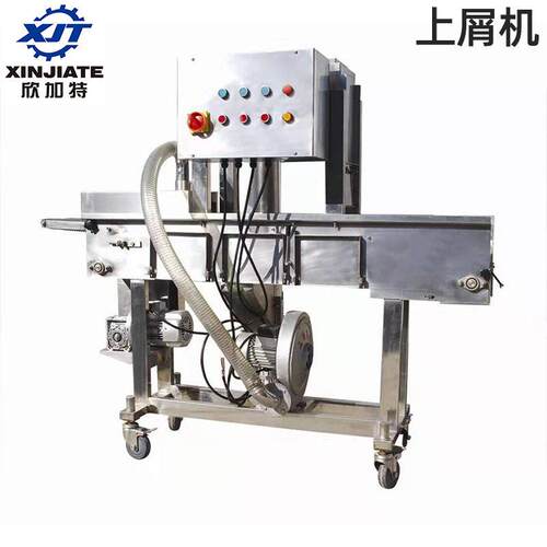 厂家直供汉堡肉饼鸡柳条上屑机肉排上面包屑机
