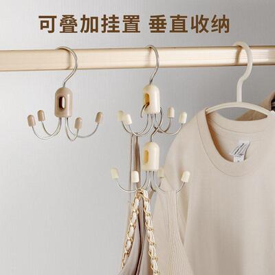 Foldable 360-Degree Rotating Wardrobe Bag Hanger, Multi-Func