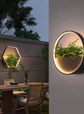 外防户水壁灯8019太阳能别墅庭院外墙壁灯入户灯关酒玄店led装饰