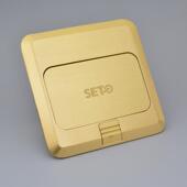 全铜防吸水子弹起式 不锈钢地面插座优质地插单开门空架组合地插带