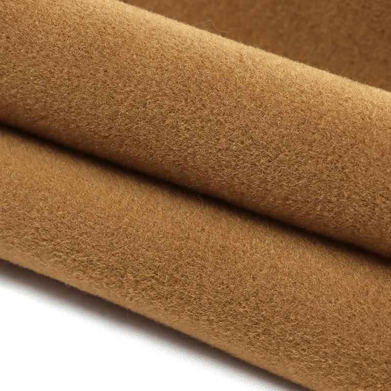 现货供外95羊毛粗纺毛呢面毛料RXM秋冬大衣套布羊毛单面顺素色布