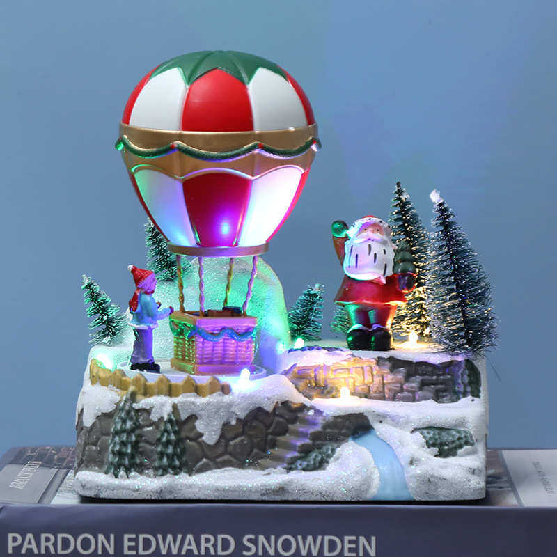 圣诞装饰品摆件发光音乐旋转热气球圣诞老人树脂工艺品热销,特色手工艺,其他特色工艺品,淘宝优惠券,粉丝福利购,淘宝优惠卷