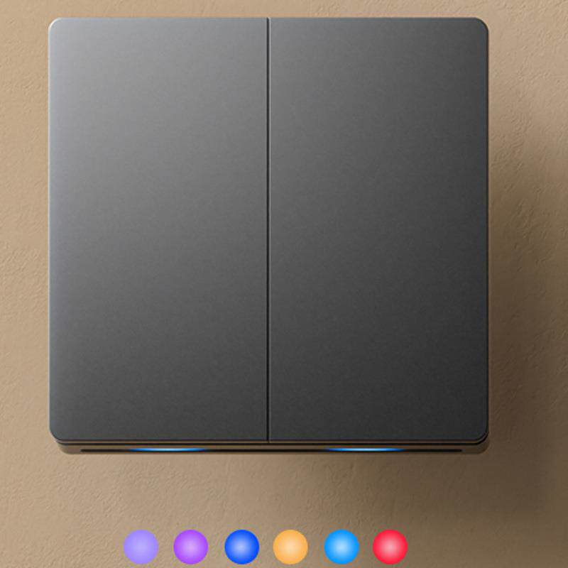 【跨境】zigbee 4gang底部蓝绿LED指示灯Tuya Wi-Fi智能翘板开关