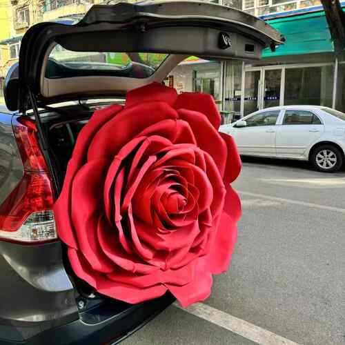 巨型工玫花仿瑰真花装饰高级感真拍照打卡婚礼布置高端逼手LX-129