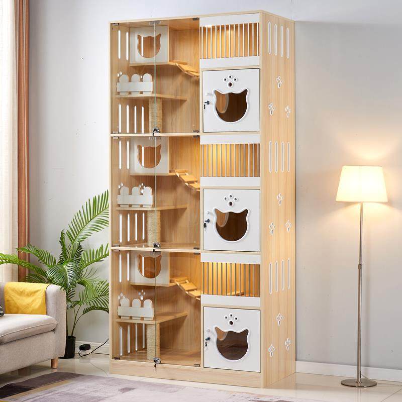 高档定离制实木猫别墅豪华猫展柜繁育笼猫寄养猫柜示猫治疗隔柜,宠物/宠物食品及用品,狗笼子,淘宝优惠券,粉丝福利购,淘宝优惠卷