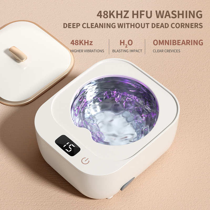 新品牙套清洗机高频声波首饰蓝光全自动清洗机器家用牙套清洁