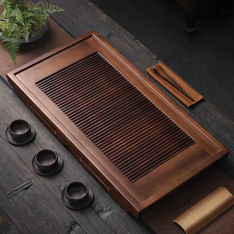 胡tfq3222桃木茶盘家用新茶具干泡款茶办公小型实木储水台式茶排