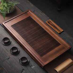 胡桃木茶盘家用水新款 茶室排 茶干泡茶台办公小实型木tfq3222储式