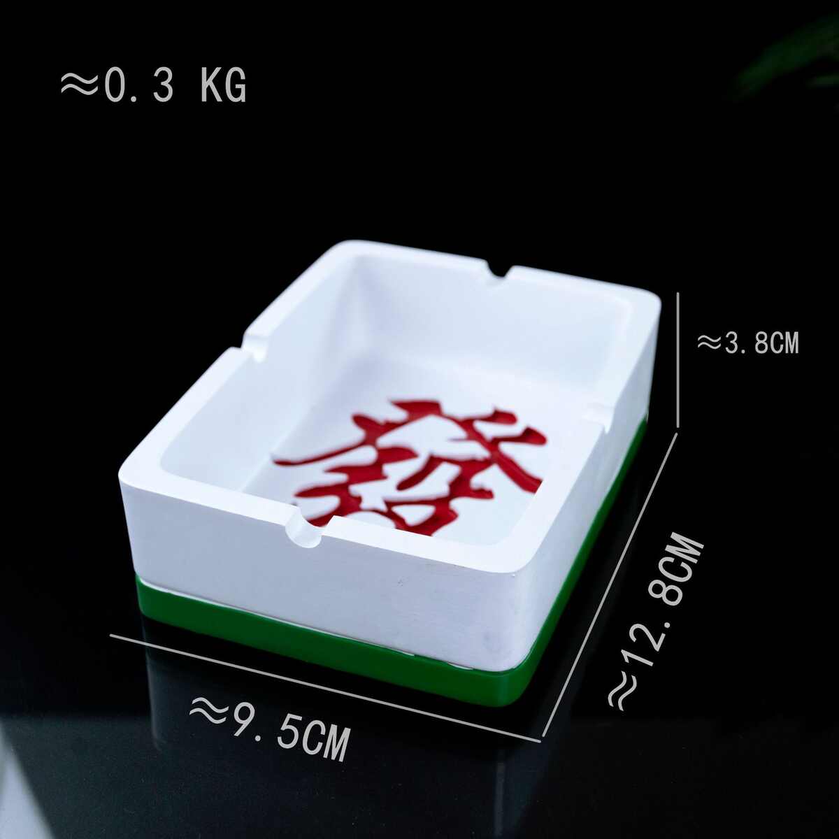 创意树脂麻将烟灰缸个性酒吧茶馆桌面烟灰收纳摆件装饰工艺品批发