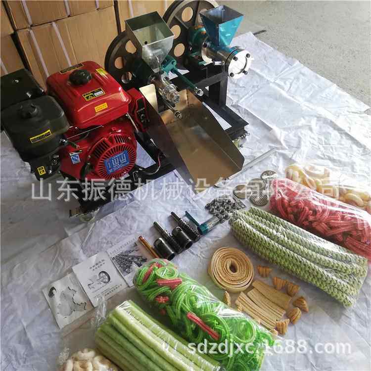 流动玉米碴子膨化机玉米空心棒膨化机价格汽油组合膨化机