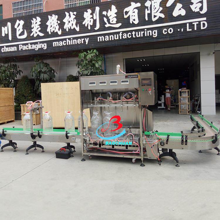 广州称重式灌装机,液体大桶装灌装机,橄榄油桶装生产线厂家